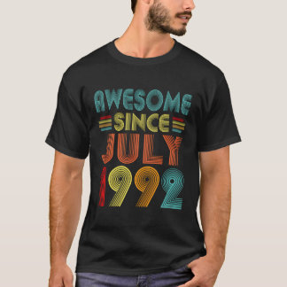Camiseta Impresionante Desde Julio De 1992 Vintage 30 Años 