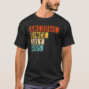 Camiseta Impresionante desde julio de 1995 Vintage cumpleañ