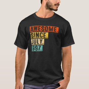 Camiseta Impresionante desde julio de 1997 Vintage cumpleañ