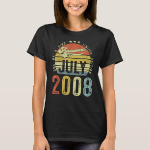 Camiseta Impresionante desde julio de 2008 Vintage 14th Bir