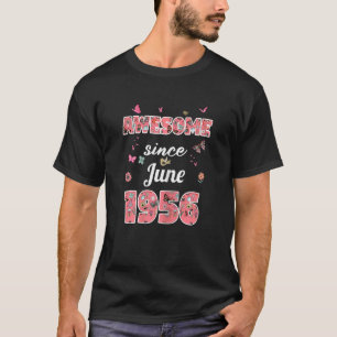 Camiseta Impresionante Desde Junio De 1956 Flores 1956 Juni