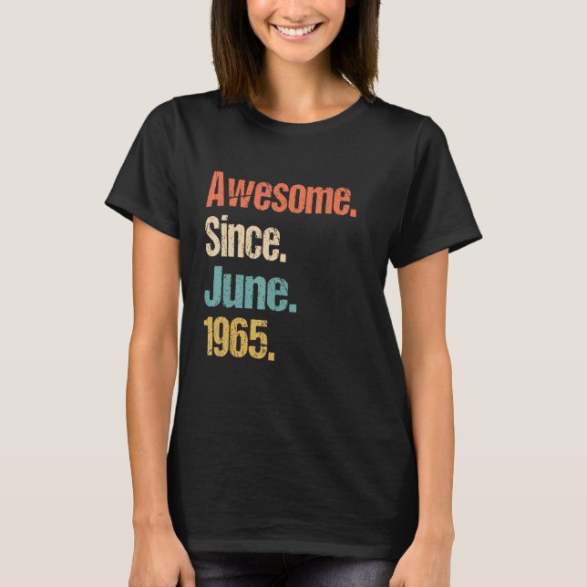 Camiseta Impresionante desde junio de 1965 57ª cosecha de c (Anverso)