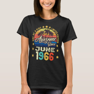 Camiseta Impresionante desde junio de 1966 Vintage cumpleañ
