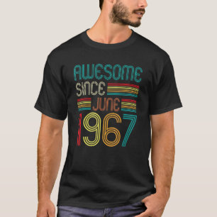 Camiseta Impresionante desde junio de 1967 Vintage 55 años