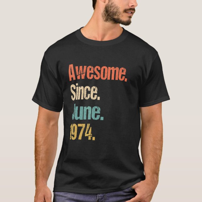 Camiseta Impresionante desde junio de 1974 48ª cosecha de c (Anverso)