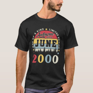 Camiseta Impresionante desde junio de 2000 Vintage Retro Bi