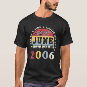 Camiseta Impresionante desde junio de 2006 Vintage Retro Bi