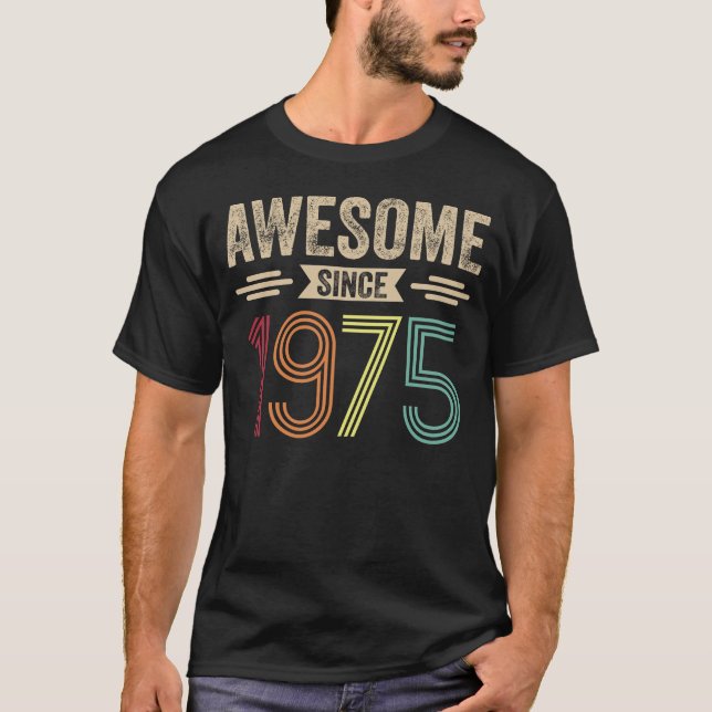 Camiseta Impresionante desde la cosecha retro de 1975 (Anverso)