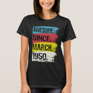 Camiseta Impresionante Desde Marzo De 1950 Pisces Aries De 
