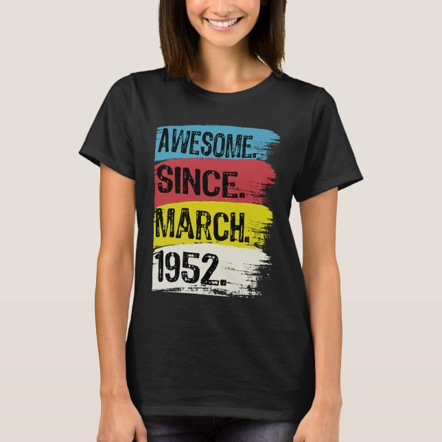 Camiseta Impresionante desde marzo de 1952, surge el 71º cu (Anverso)