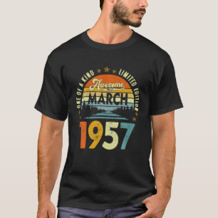 Camiseta Impresionante Desde Marzo De 1957 Vintage 65 Años