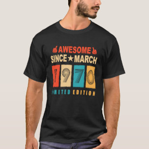 Camiseta Impresionante desde marzo de 1970 54 años de edad 