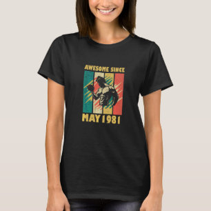 Camiseta Impresionante desde marzo de 1981 Vintage 41