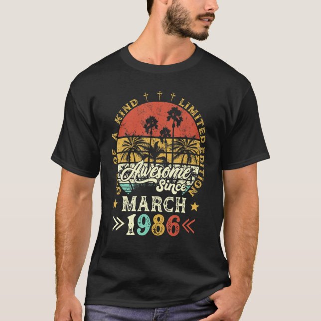 Camiseta Impresionante Desde Marzo De 1986 Edición Limitada (Anverso)