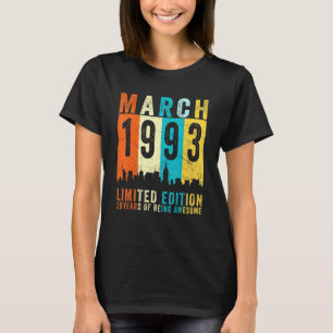 Camiseta Impresionante desde marzo de 1993 29ª Renta de Vin