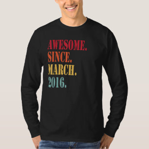 Camiseta Impresionante desde marzo de 2016 por sexto nacimi