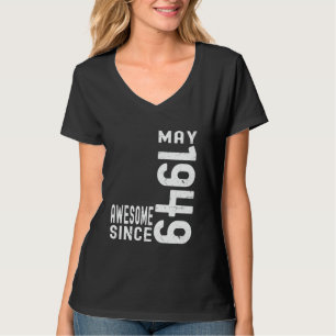 Camiseta Impresionante Desde Mayo De 1949, Nacido En 1949 M