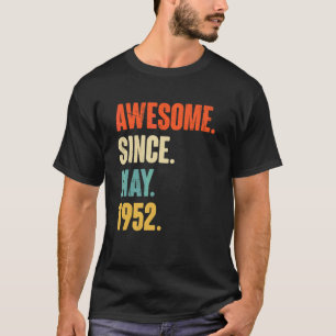 Camiseta Impresionante desde mayo de 1952 regalo de 70 años