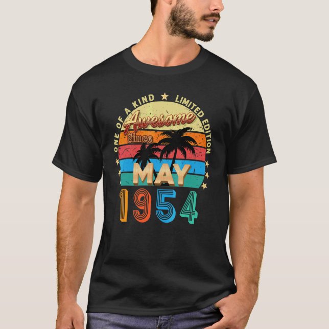 Camiseta Impresionante desde mayo de 1954 68ª cosecha de cu (Anverso)