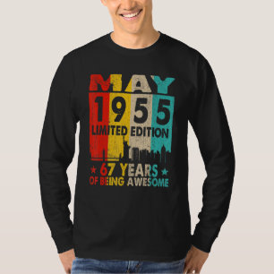 Camiseta Impresionante desde mayo de 1955 67º retro de cose