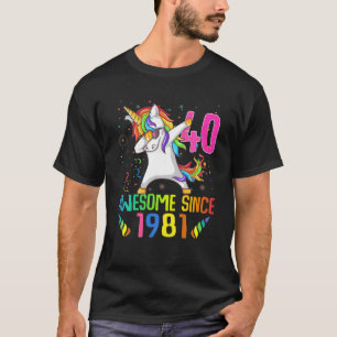 Camiseta Impresionante Desde Mayo De 1981 40 Hombres Mujere