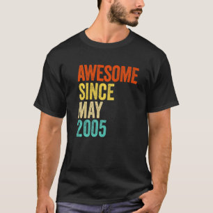 Camiseta Impresionante desde mayo de 2005 Vintage 17 Hombre
