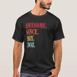Camiseta Impresionante Desde Mayo De 2008 Por 14 Años - 14º
