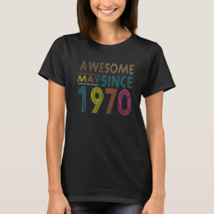 Camiseta Impresionante Desde Mayo Nacido En 1970 Vintage 52