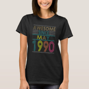 Camiseta Impresionante Desde Mayo Nacido En 1990 Vintage 32