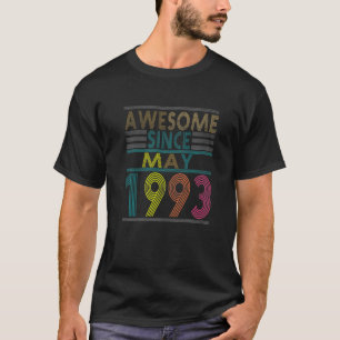 Camiseta Impresionante Desde Mayo Nacido En 1993 Vintage 29