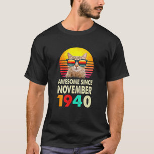Camiseta Impresionante Desde Noviembre 1940 Regalo De Cumpl