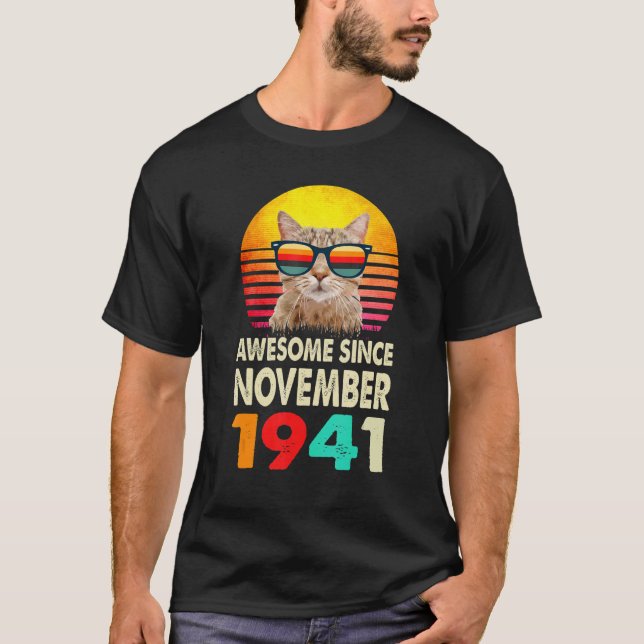 Camiseta Impresionante desde noviembre de 1941 81er cumplea (Anverso)