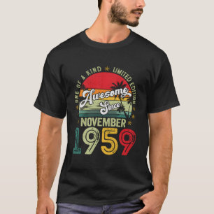 Camiseta Impresionante Desde Noviembre De 1959 64º Regalos 