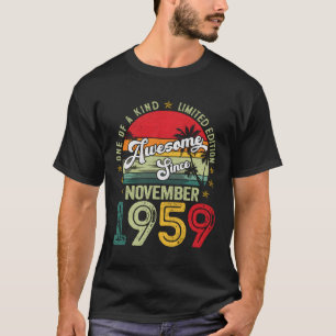 Camiseta Impresionante Desde Noviembre De 1959 64º Regalos 