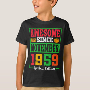 Camiseta Impresionante desde noviembre de 1959 edición limi