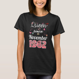 Camiseta Impresionante desde noviembre de 1962 flores 1962