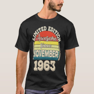 Camiseta Impresionante desde noviembre de 1963 nacido en no