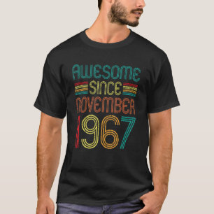 Camiseta Impresionante desde noviembre de 1967 55º cumpleañ