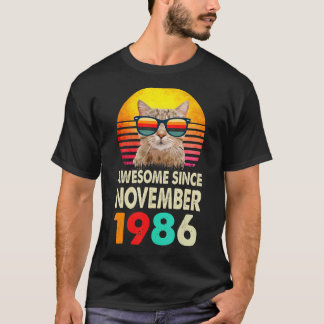 Camiseta Impresionante desde noviembre de 1986 36º período 