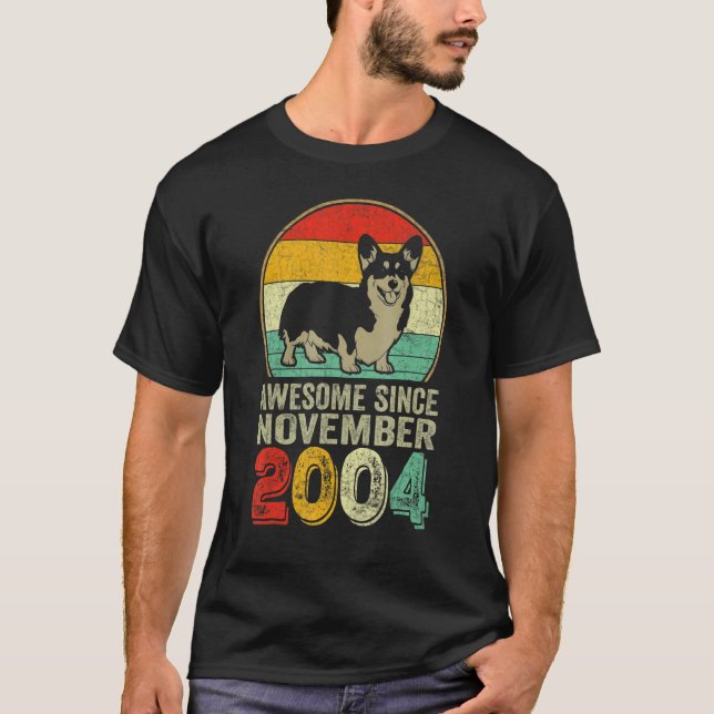 Camiseta Impresionante desde noviembre de 2004 Perro de 18  (Anverso)