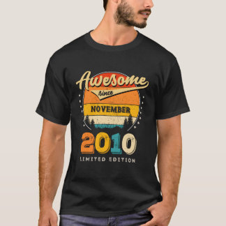 Camiseta Impresionante desde noviembre de 2010 cumpleaños v