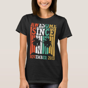 Camiseta Impresionante desde noviembre de 2013 cumpleaños r
