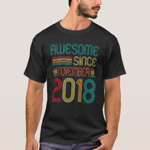 Camiseta Impresionante desde noviembre de 2018 4º cumpleaño