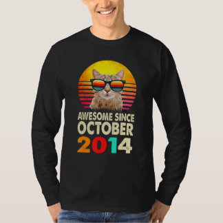 Camiseta Impresionante Desde Octubre 2014 8º Cumpleaños Ga