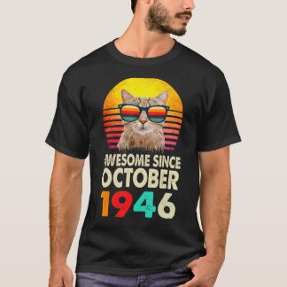 Camiseta Impresionante desde octubre de 1946 76º cumpleaños