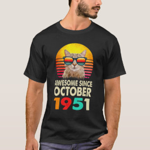 Camiseta Impresionante desde octubre de 1951 71er cumpleaño