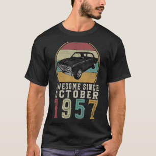 Camiseta Impresionante desde octubre de 1957 65 años de eda