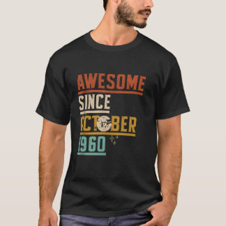 Camiseta Impresionante desde octubre de 1960 Moon Cat Bat S