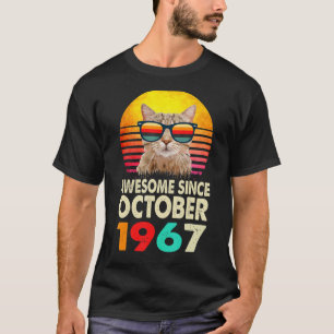 Camiseta Impresionante desde octubre de 1967 55º cumpleaños