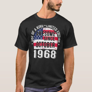 Camiseta Impresionante desde octubre de 1968 Vintage US.